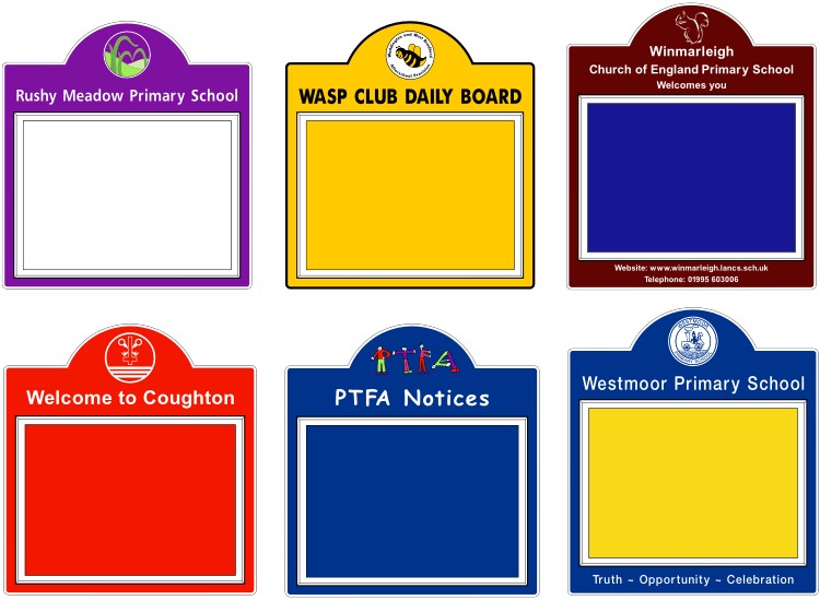 Midi Superior External School Notice Board Signs 4 Schools