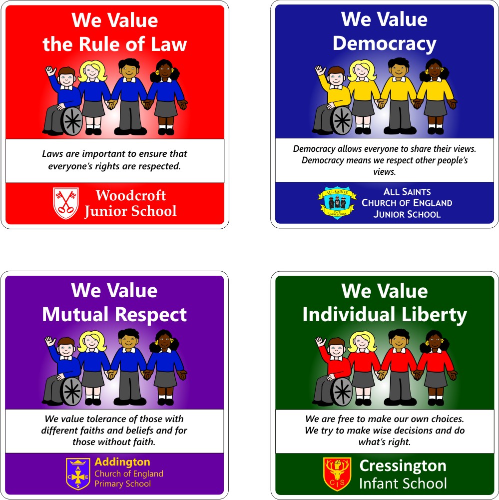 British Values School Signs