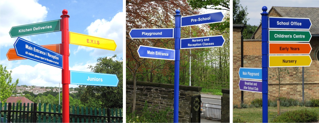 Signs for Schools Fingerpost Signs