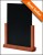 Hardwood Matt Teak Finish Tabletop Chalkboards