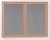 Eco Friendly Wood Frame Light Oak Notice Board