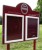 Two Door Superior External School Notice Board