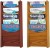 Wooden Wall Mounted Literature Dispensers