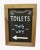 Chalkboard and Poster Holder Combination Board