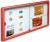 The Classic Sliding Door Notice Board - Coloured Frame