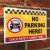 School NO Parking Safety Signs