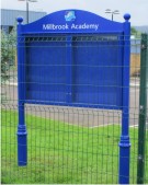 Custom School Notice Boards on Posts