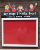 Wall Mounted Character School Notice Board
