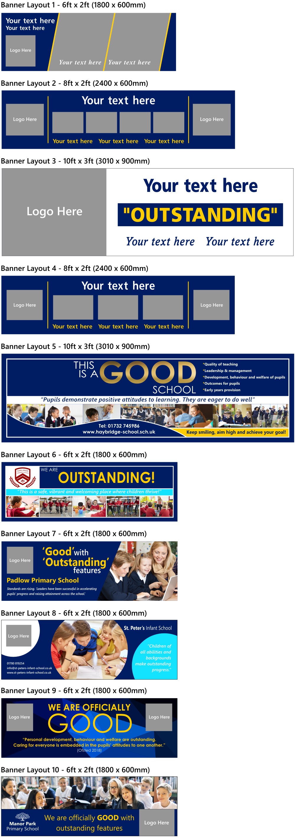 Ofsted Banners for Schools - Signs 4 Schools