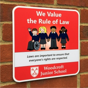 Celebrate Our British Values School Signs