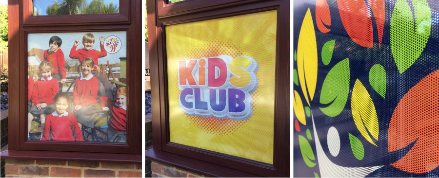One Way Door & Window Vinyl Graphics for Schools