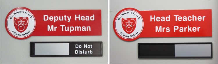 Crest Office and Classroom Door Signs - Signs 4 Schools