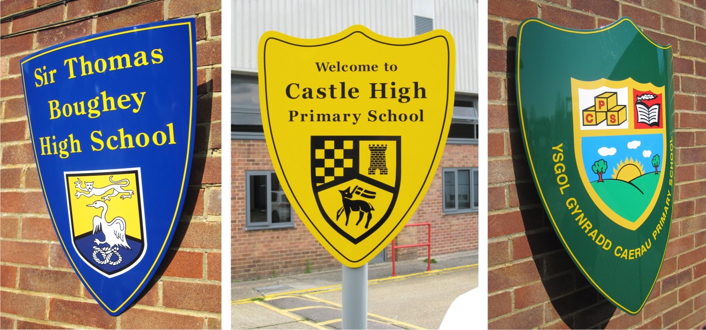 School Shield Signs - Signs 4 Schools