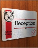 Brushed Aluminium Door Sign