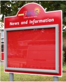 Superior Lockable School Noticeboard