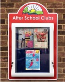 Lockable School Notice Board